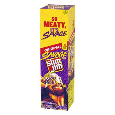 Slim Jim Meat Snacks Savage 3OZ 12CT