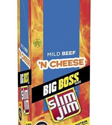 SLIM JIM MEAT SNACKS BIG BOSS 3OZ 18CT
