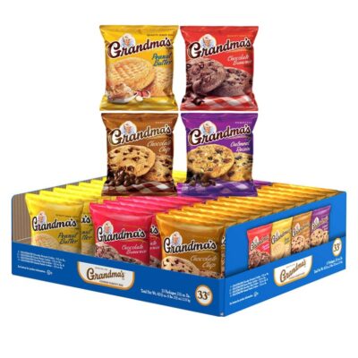 GRANDMA'S COOKIE VERIETY MIX 33 CT(11PEANUT BUTTER , 11CHOCOLATE CHIP , 6OATMEAL RAISINS , 5CHOCOLATE BROWNIE)
