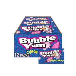BUBBLE YUM COTTON CANDY 10PCS 12CT