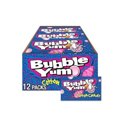 BUBBLE YUM COTTON CANDY 10PCS 12CT