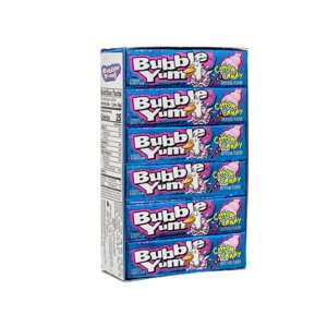 BUBBLE YUM COTTON CANDY 5 PCS 18 CT