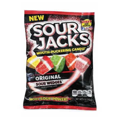 SOUR JACKS SOUR WEDGES PEG BAG 5 OZ 1CT