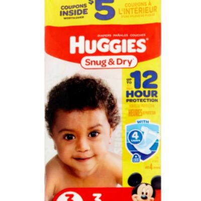 HUGGIES DIAPERS SIZE 3 3CT