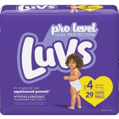 LUVS DIAPERS SIZE 4 29CT