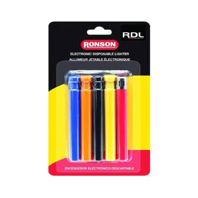 RONSON LIGHTER BLISTER PACK 5CT