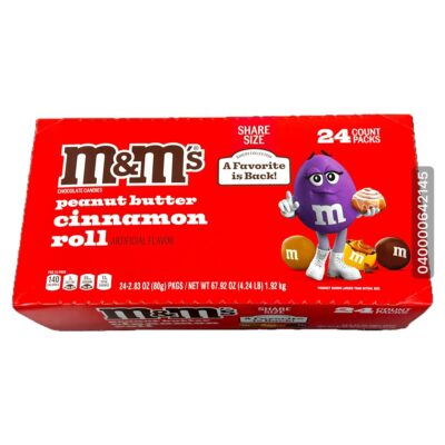 M&M'S CHOCOLATE BOX (PEANUT BUTTER CINNAMON ROLLK/S)