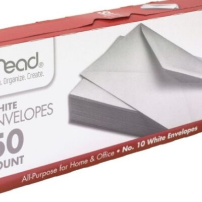 MEAD ENVELOPES WHITE 4.125 X 9.5 INCH NO. 10 100 CT