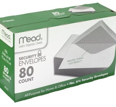 MEAD SECURITY ENVELOPES 80CT