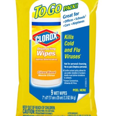 CLOROX DISINFECTING WIPES CITRUS BLEND9CT