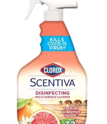 CLOROX SCENTIVA DISINFECTING MULTISURFACE CLEANER SPRAY TAHITIAN GRAPEFRUIT SPLASH 32 OZ