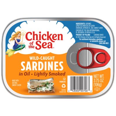 Chicken Of The Sea Sardines In Oil Lightly Smoked 3.75OZ