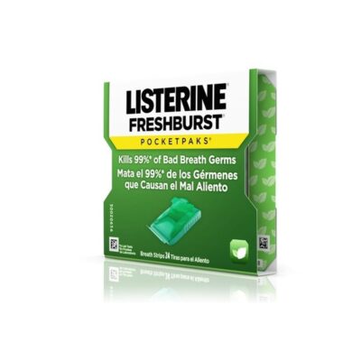 LISTERINE FRESH BURST POCKET PACK STRIPS 24PK 12CT
