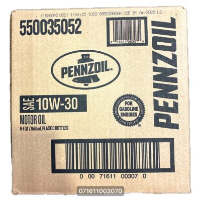 Pennzoil Motor Oil 1QT 6CT