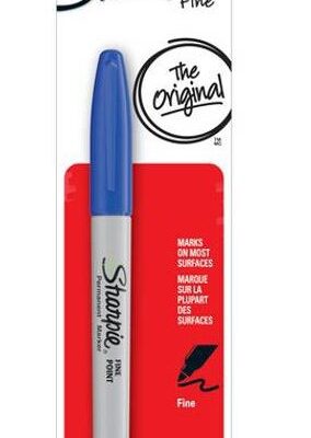 SHARPIE PERMANENT MARKER FINE TIP BLUE 1CT