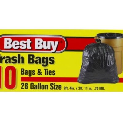 BEST BUY TRASH BAGS 26 GALLON 10 CT