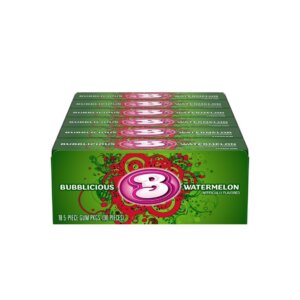 BUBBLICIOUS WATERMELON 5 PCS 18 CT