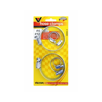 VICTOR HOSE CLAMPS #4, #12, #28 6PK 1CT