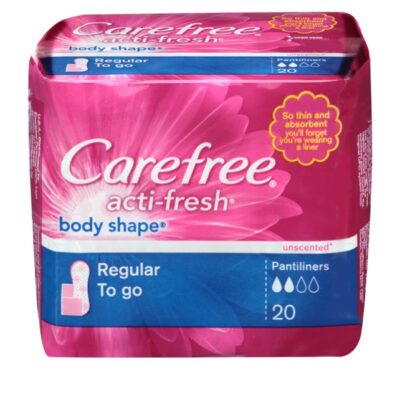 CAREFREE PANTILINERS BODY SHAPE UNSCENTED 20CT