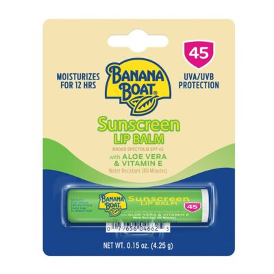 BANAN BOAT SUNSCREEN LIP BALM ALOE & VITAMIN E SPF45 1CT