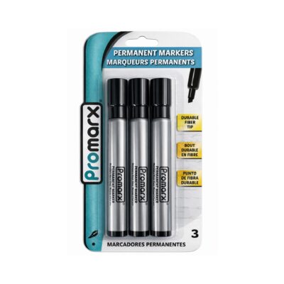 PROMAX PERMANENT MARKERS BLACK 4PK 1CT