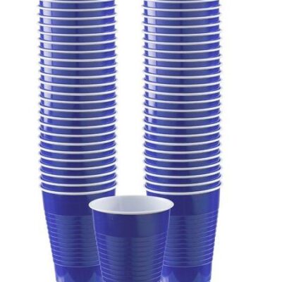 PREMIUM PLASTIC CUPS BLUE 16 OZ 20CT
