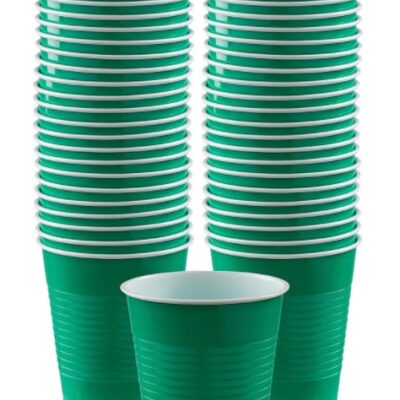 PREMIUM PLASTIC CUPS GREEN 16 OZ 20CT