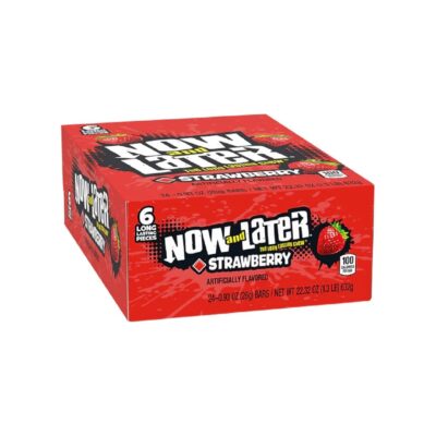 NOW & LATER CANDY (STRAWERRY 25 0.93OZ 24CT)