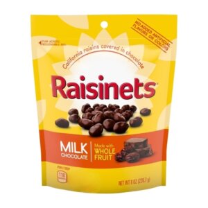 RAISINETS MILK CHOCOLATE PEG 8 OZ