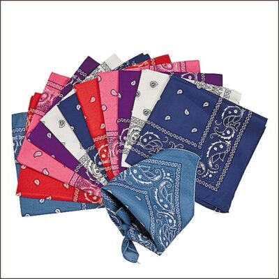 BANDANA ASSORTED COLOR PRINTED 21.512 CT