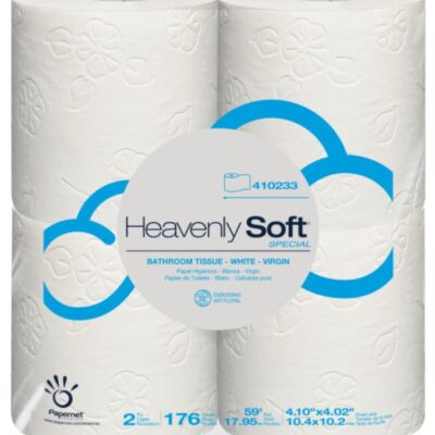 HEAVENLY SOFT BATHROOM TISSUE 2PLY 176 SHEETS 4PK 24CT