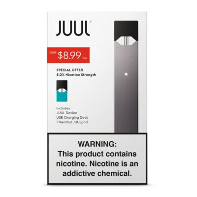 JUUL DEVICE KIT + 1 POD PRE-PRICED $8.99 BOX 4CT