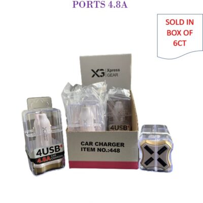 XPRESS GEAR CAR ADAPTER 4 PORT 6CT