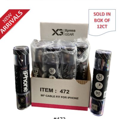XPRESS GEAR IPHONE CABLE BLACK 5 FEET 12CT