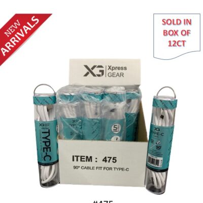 XPRESS GEAR TYPE C CABLE WHITE 5 FEET 12CT