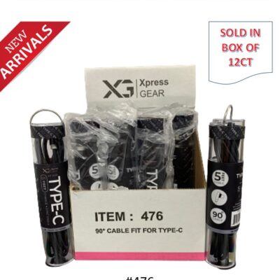 XPRESS GEAR TYPE C CABLE BLACK 5 FEET 12CT