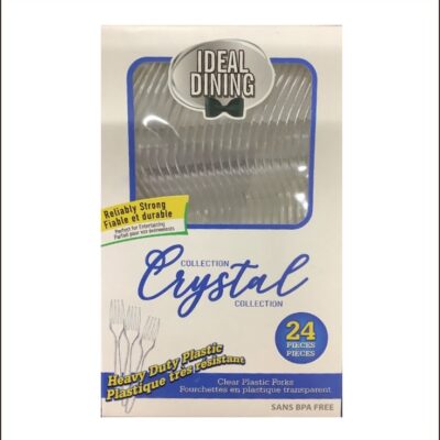 IDEAL DINING CRYSTAL FORKS 24 CT