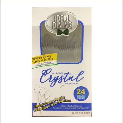 IDEAL DINING CRYSTAL SPOONS 24 CT