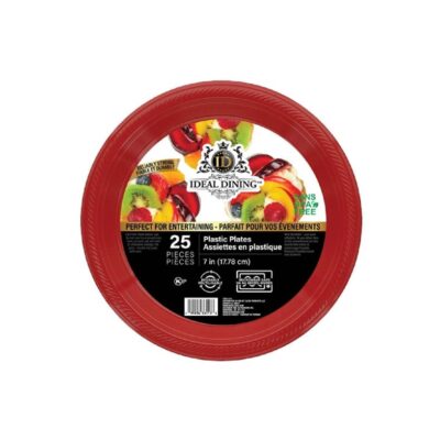 PLASTIC PLATES 7 INCH/25 CT