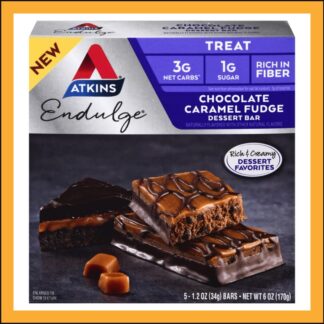 Atkins Treat Chocolate Caramel Fudge - 1.2 Oz 5CT