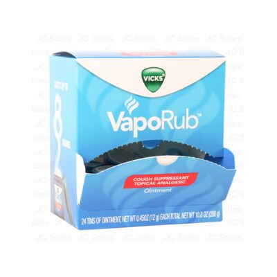 VICKS VAPORUB BALM 0.45OZ 24CT