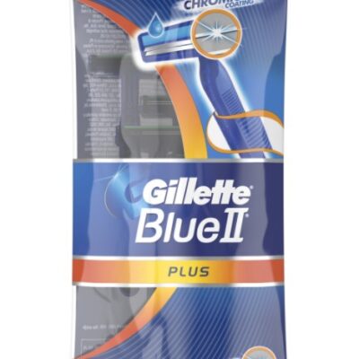 GILLETTE BLUE II PLUS CHROM 2 BALDES RAZOR 5PK 1CT