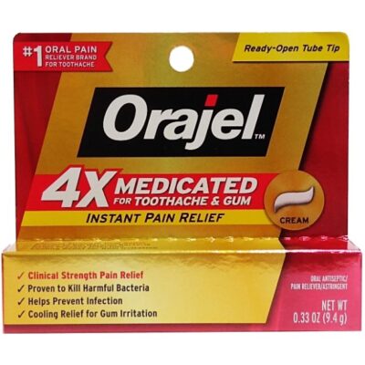 ORAJEL 4X MEDICATED GEL 0.33 OZ