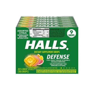 HALLS COUGH DROPS (ASSORTED CITRUS STICK 9PK 20CT)