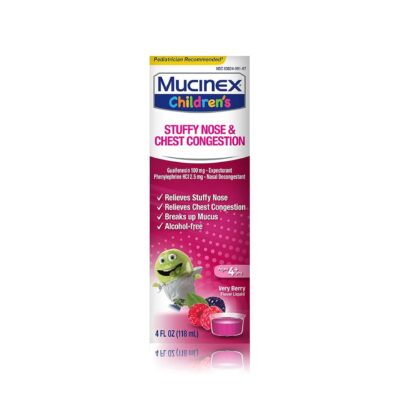 MUCINEX CHILDRENS STUFFY NOSE & CHEST CONGESTION 4OZ 1CT