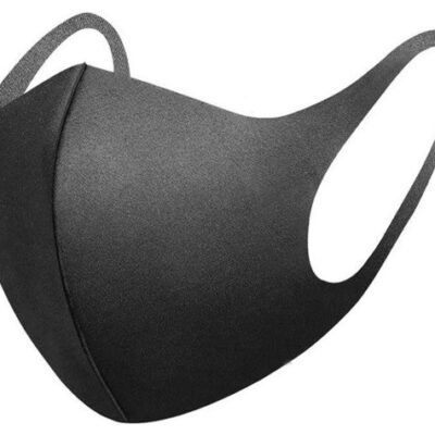 FASHION FACE MASK BLACK 10CT