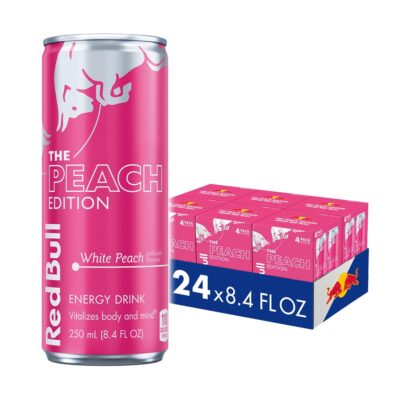 RED BULL ENERGY DRINK (8OZ WHITE PEACH 24CT)