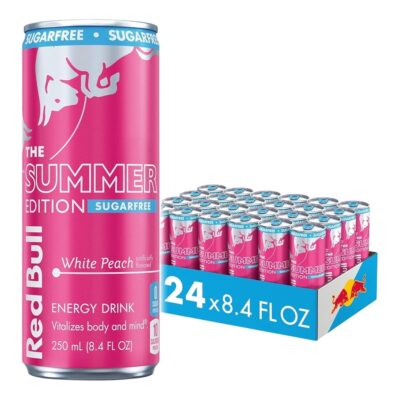 RED BULL ENERGY DRINK (8OZ WHITE PEACH SF 24CT)