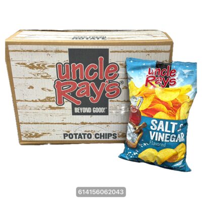 UNCLE RAYS POTATO CHIPS (SALT & VINEGAR 8OZ 9CT)