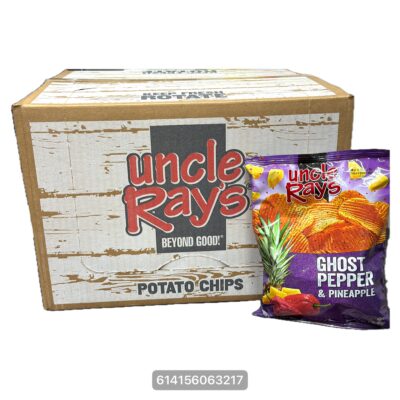UNCLE RAYS POTATO CHIPS (GHOST PEPPER PINEAPPLE 3OZ12CT)